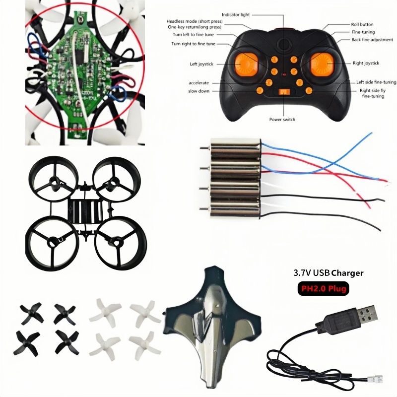 Eachine Drone E010 - Kompletny zestaw do samodzielnego montażu drona
